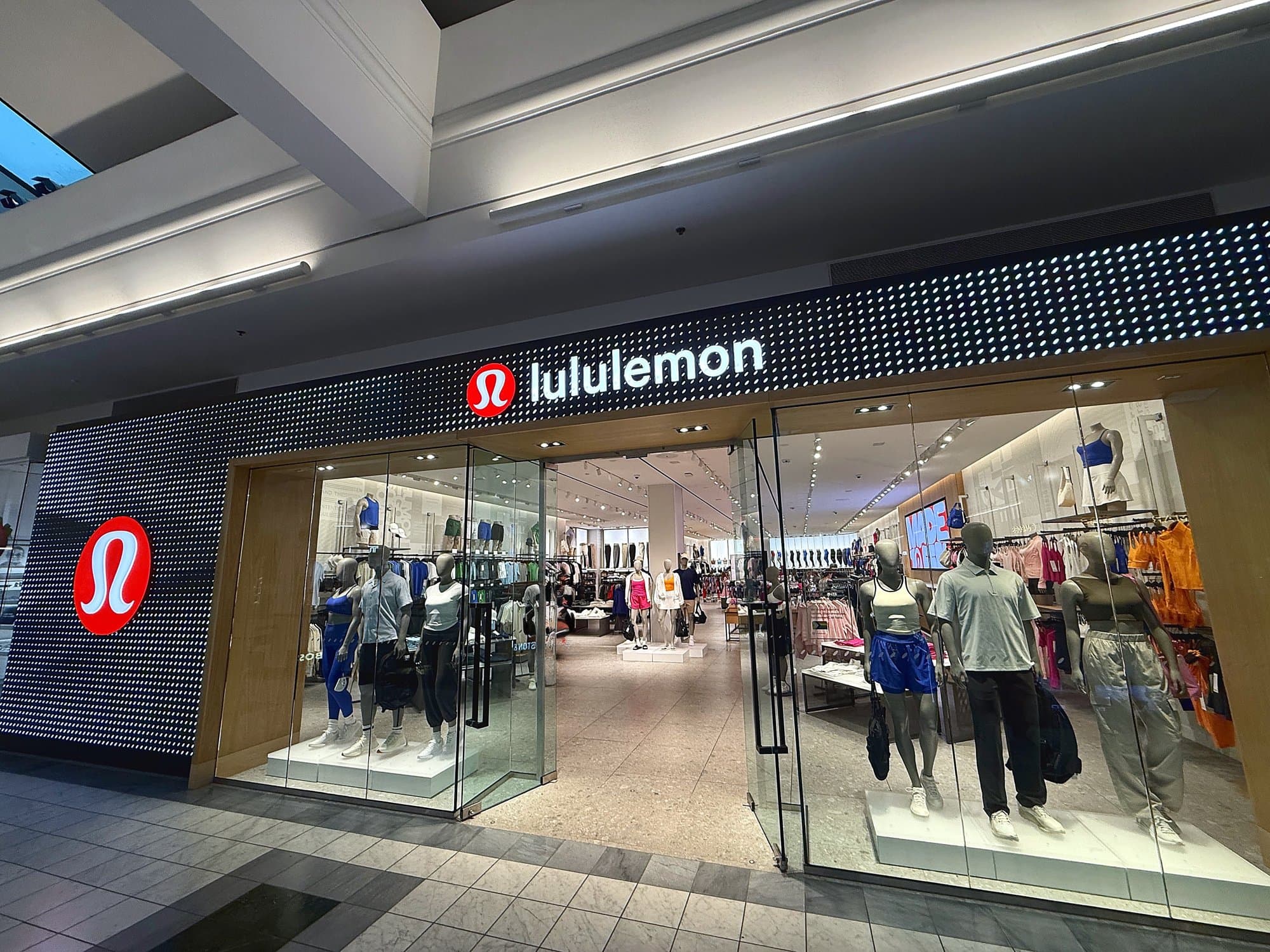CG Interiors commercial interior buildout — lululemon retail storefront