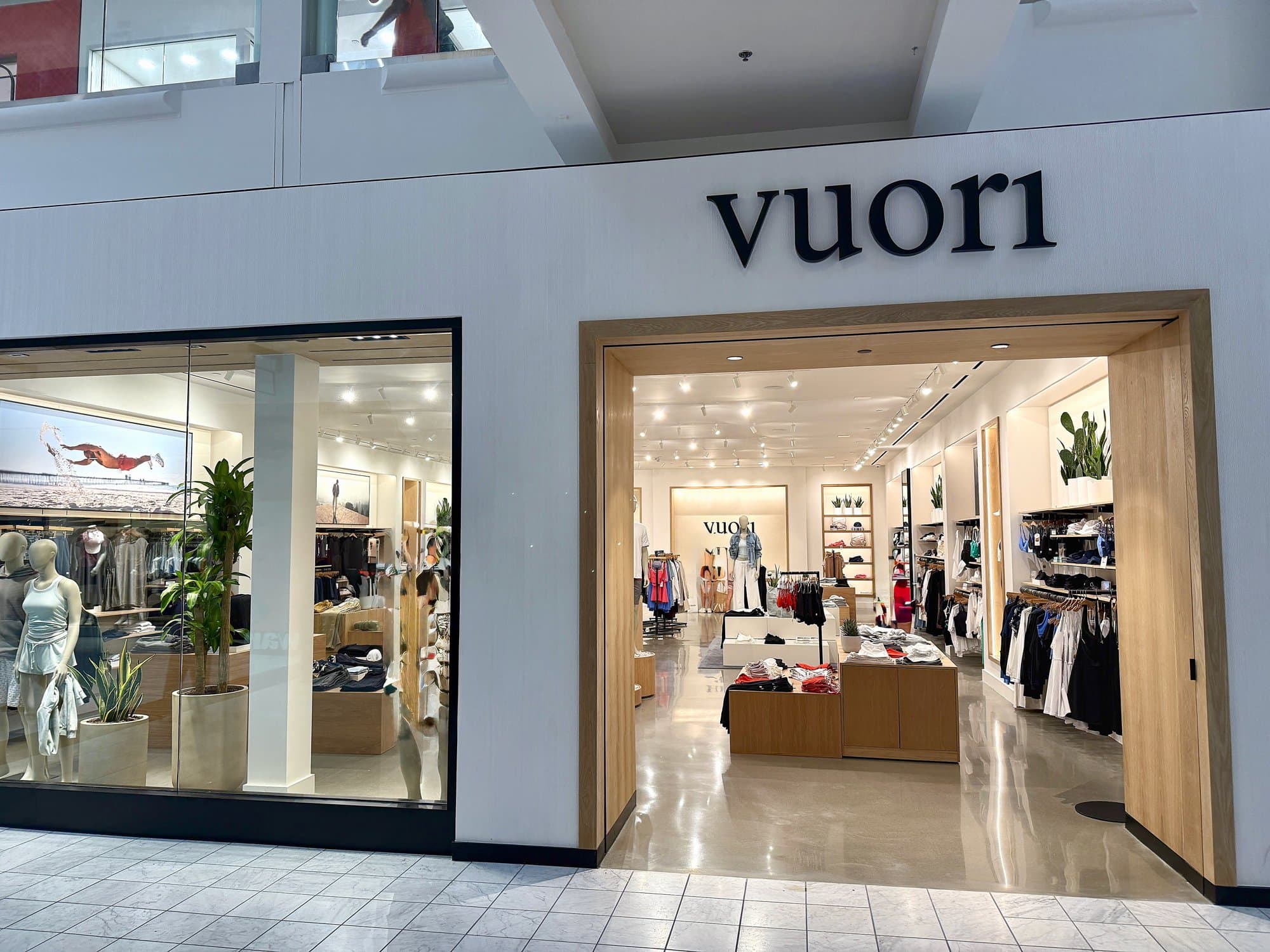 CG Interiors commercial interior buildout — Vuori retail storefront